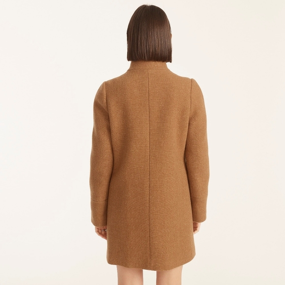 NWT J. Crew Lodge Coat in Italian Stadium-cloth Wool Size 20 Acorn - Picture 5 of 5